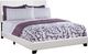 Monarch Specialties Inc. White Faux Leather Queen Bed-0