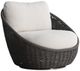 Bernhardt Santa Monica Bernhardt Exteriors Pebble/White Fabric/Woven Outdoor Swivel Chair-0