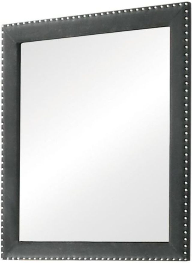 Coaster® Melody Grey Upholstered Dresser Mirror-0