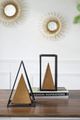 A & B Home Black/Brown Pyramid Table Decor-5