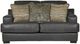 Jackson Furniture Marco Gunmetal Leather Loveseat-1