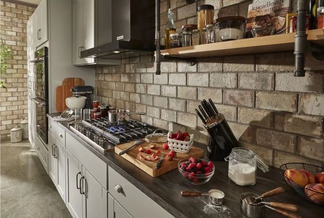 KitchenAid® 30" Black Stainless Steel with PrintShield™ Finish Wall Mount Ventilation-3