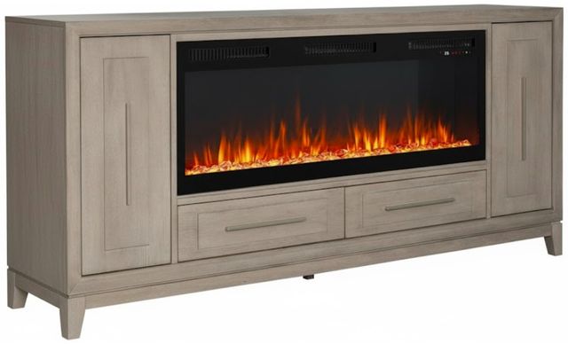 Liberty Furniture Brentwood Sandstone 80" Fireplace Console-0