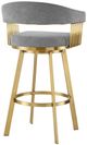 Armen Living Chelsea Anchor Gray/Gold Counter Stool-3
