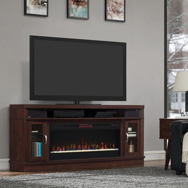 ClassicFlame® Deerfield Antique Brown Cherry TV Stand-1