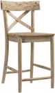 Elements International Callista 5-Piece Natural Round Counter Dining Table Set-3