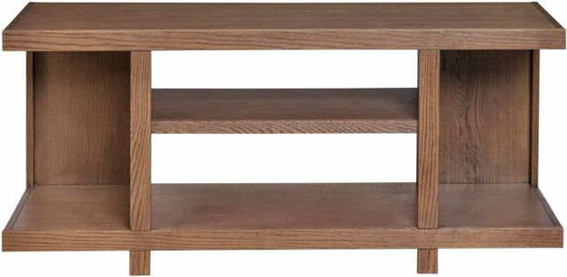 aspenhome® Latitude Brushed Bourbon 55" Open Console-2
