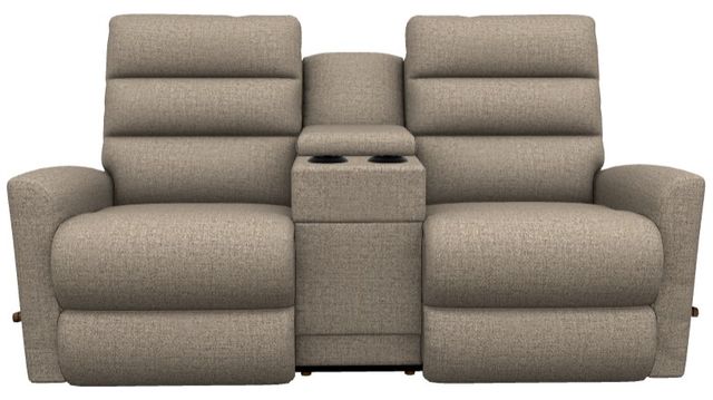 La-Z-Boy® Liam Fawn Manual Wall Reclining Loveseat with Console-1