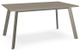 Amisco Customizable Lidya Rectangular Table with 60" Thermo Fused Laminate Top -0