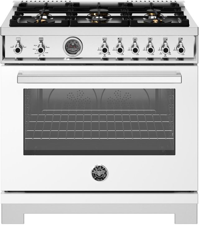 Bertazzoni Professional Series 36" Bianco Pro Style Gas Range-0