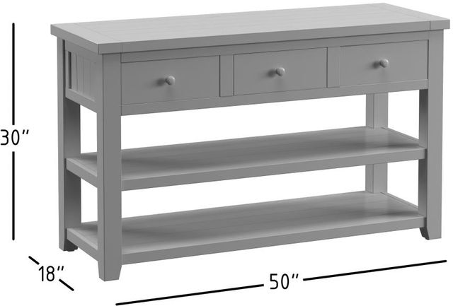 Jofran Inc. Madison County Barnwood Console Table-2