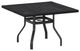 Homecrest™ Outdoor Living Customizable Timber Aluminum/Wood 42" Square Outdoor Dining Table with Universal Base and Umbrella Hole-0