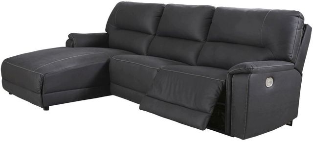 Signature Design by Ashley® Henefer 3-Piece Midnight Power Reclining Left-Arm Facing Sectional and Chaise-0