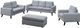 Mazin Furniture Evelyn Light Grey Upholstered Accent Chair-2