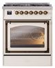 Ilve® Nostalgie II Noblesse 30" Antique White Pro Style Dual Fuel Range-1