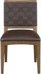 Modus Furniture Arden Dark Chocolate/Tavern Brown Woven Side Chair-2