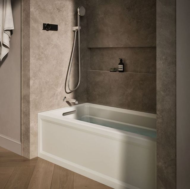 KOHLER® Archer® Biscuit 60" x 32" Alcove Bath - Left Drain-1