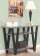 Coaster® Stevens Antique Grey V-Shaped Sofa Table with Black Frame-1