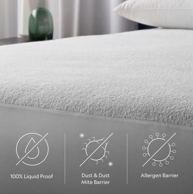 Malouf® Prime™ Terry Twin XL Mattress Protector-3