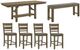 Liberty Furniture Brook Bay 6-Piece Sandstone Optional Upholstered Gathering Table Set-0