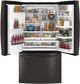 GE Profile™ 36" 27.8 Cu. Ft. Black Stainless Steel French Door Refrigerator-3