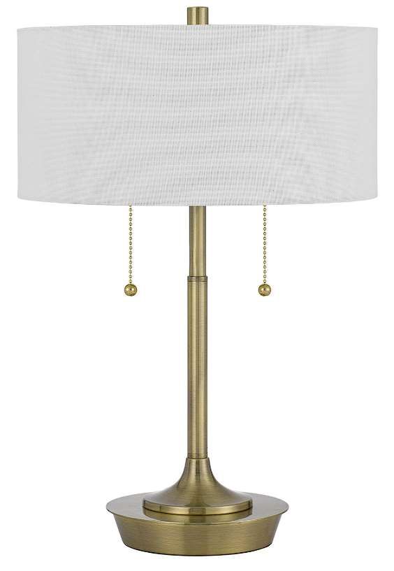 Cal® Lighting & Accessories Kendal Antique Brass Table Lamp-0