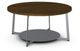 Amisco Customizable Malloy Walnut Veneer Coffee Table with  Metal Base-0