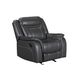 Chaise berçante inclinable en cuir Declan de Primo International-0