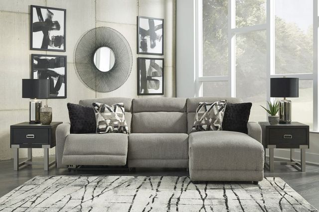 Signature Design by Ashley® Colleyville 3-Piece Stone Power Reclining Right-Arm Facing Sectional and Chaise-3