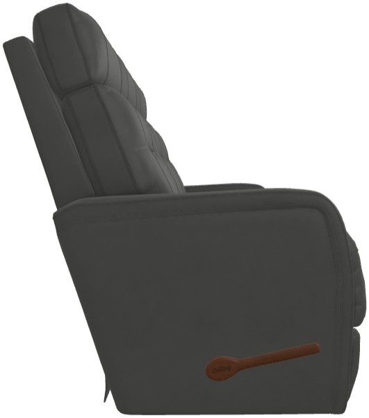 La-Z-Boy® Baron Blue Grey Leather Manual Wall Reclining Sofa-3