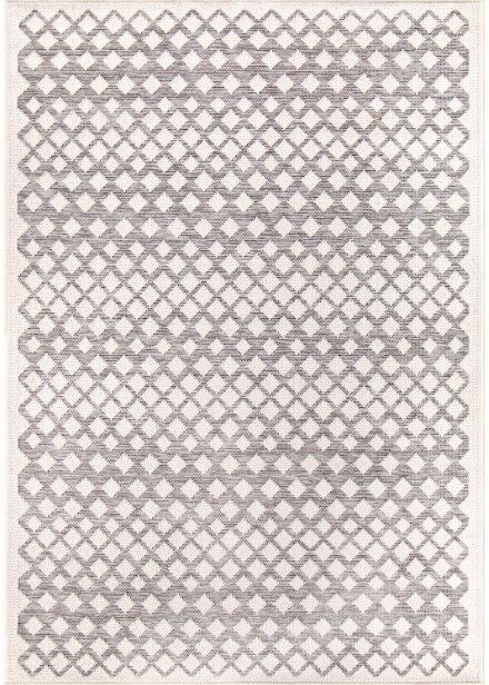Orian Knitweave Shining Diamond Natural Silverton 5'x8' Area Rug-0