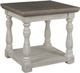Signature Design by Ashley® Havalance Gray End Table with Vintage White Base-0