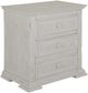 International Furniture Direct Terra Distressed Vintage White Nightstand-0