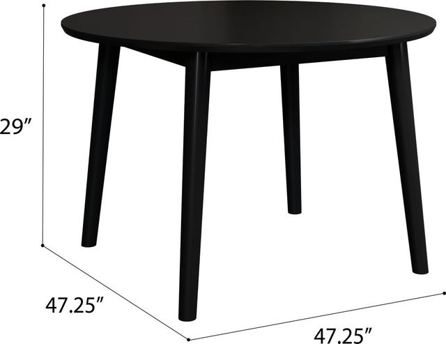 Emerald Home Midland Black 47" Dining Table-2