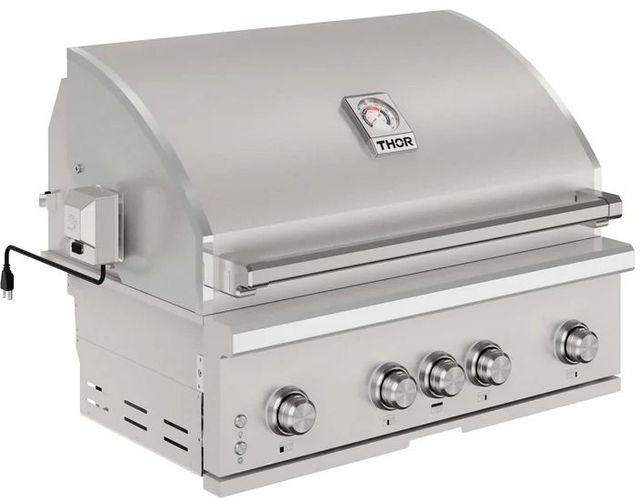 Thor Kitchen® 36" Stainless Steel Built-In Gas Grill with Sear Rear Infrared Burner and Rotisserie-3