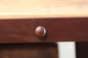 International Furniture Direct Antique Brown Dining Table with Iron Base-4