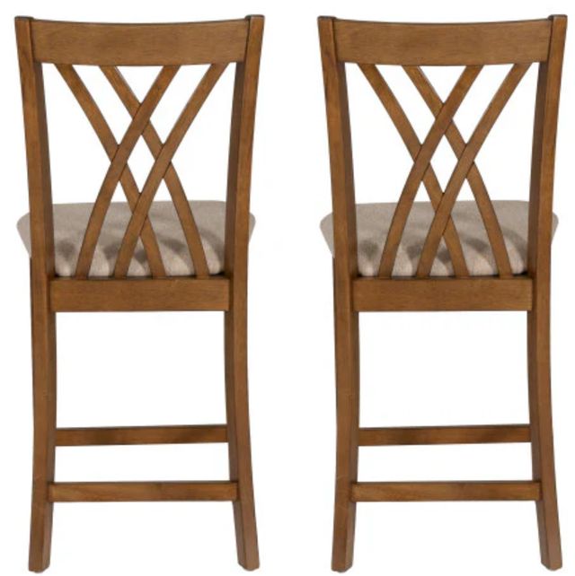 Powell® Starla 2-Piece Brown Counter Stool Set-4