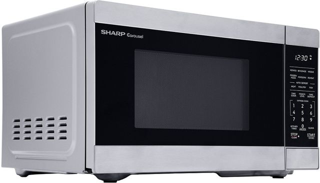 Sharp® Carousel® 0.9 Cu. Ft. Stainless Steel Countertop Microwave-1