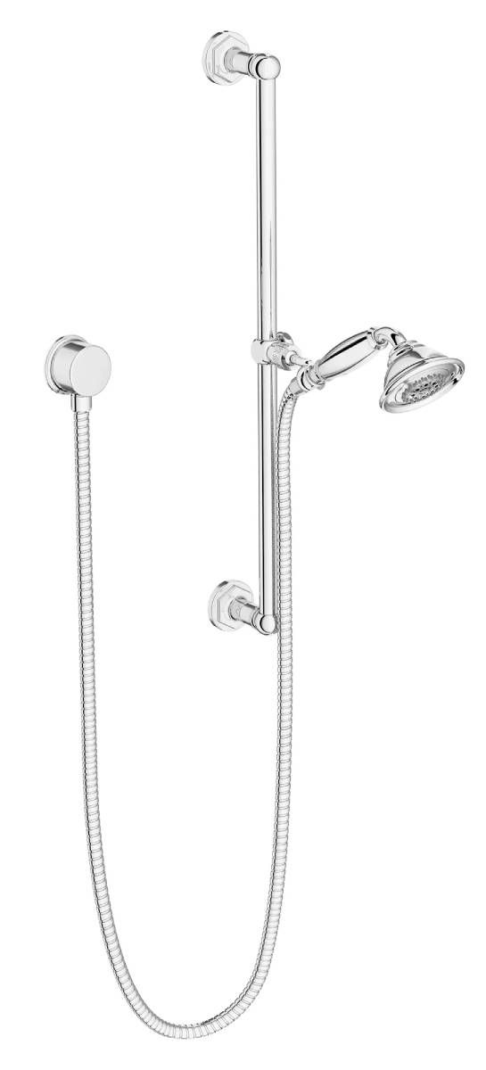 DXV Oak Hill® Polished Chrome Personal Hand Shower Set with Adjustable 24" Slide Bar-0