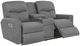La-Z-Boy® Hawthorn Smoke Power Reclining Loveseat with Console, Headrest, and Lumbar-2