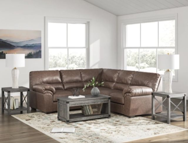 Signature Design by Ashley® WillowBend 2-Piece Umber 38" Small-Spaced Sectional-2