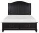 Homelegance® Herman Charcoal Brown Eastern King Platform Bed-2