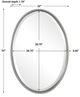 Uttermost® Sherise Nickel Oval Mirror-2