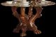 ACME Furniture Dresden Glass Top Dining Table with Cherry Oak Base-0