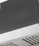 AGA Cascade 36" Slate Wall Mounted Range Hood  with Polished Chrome Trim-1