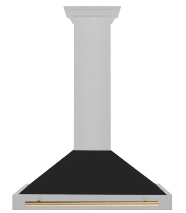 ZLINE Autograph Edition 36" Black Matte Wall Mounted Range Hood-0