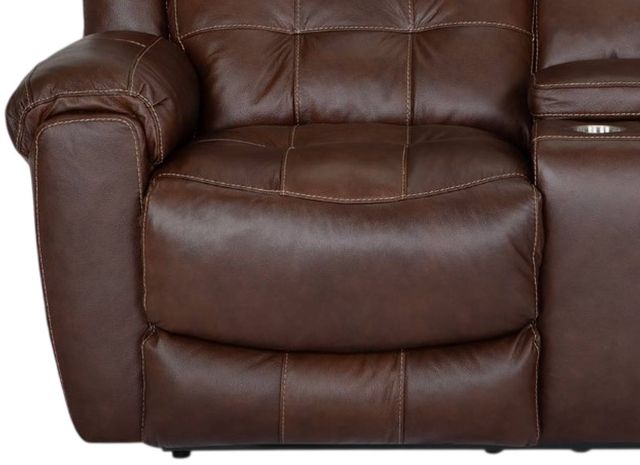 Franklin™ Corwin Dakota Brown Leather Dual Seat Power Reclining Loveseat-3