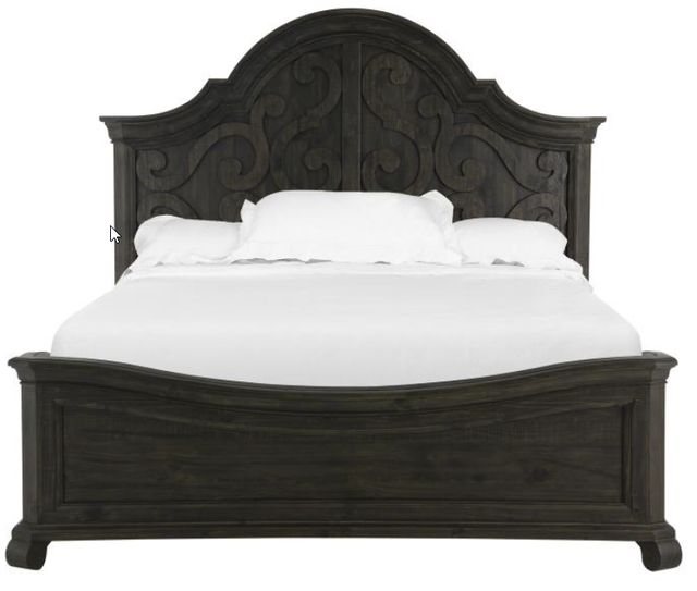 Magnussen Home® Bellamy Peppercorn King Panel Shaped Headboard-1