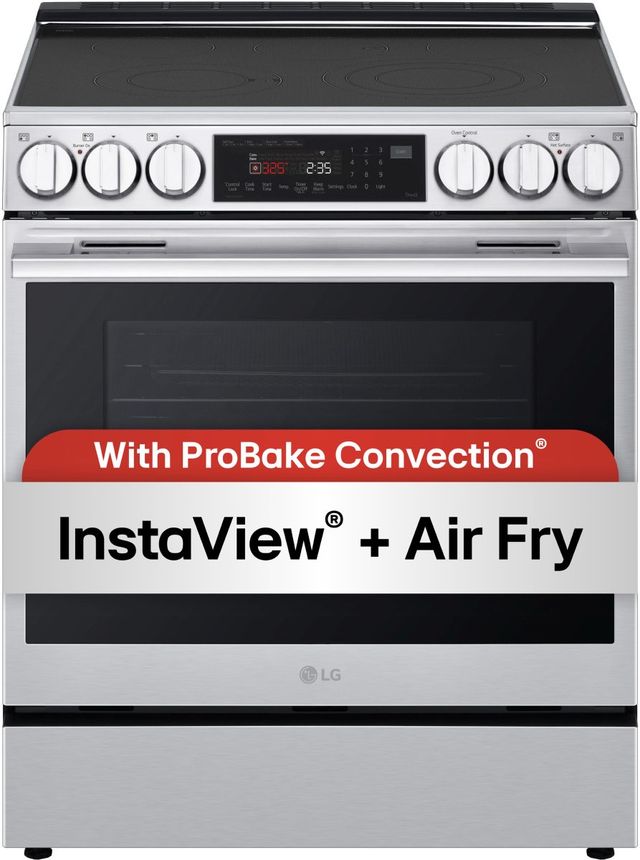 LG 30" PrintProof® Stainless Steel Slide-In Electric Range-2