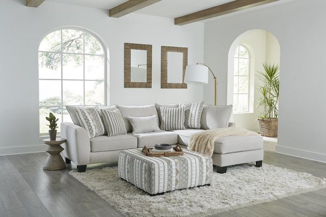 Albany Industries 2-Piece Bend Ivory Right-Arm Facing Chasie Sectional-1